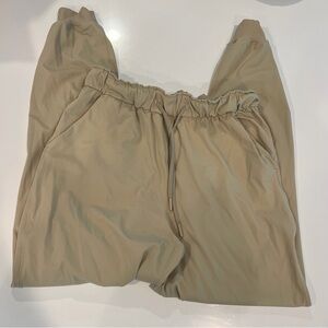 Lululemon Tan Drawstring Joggers size 6